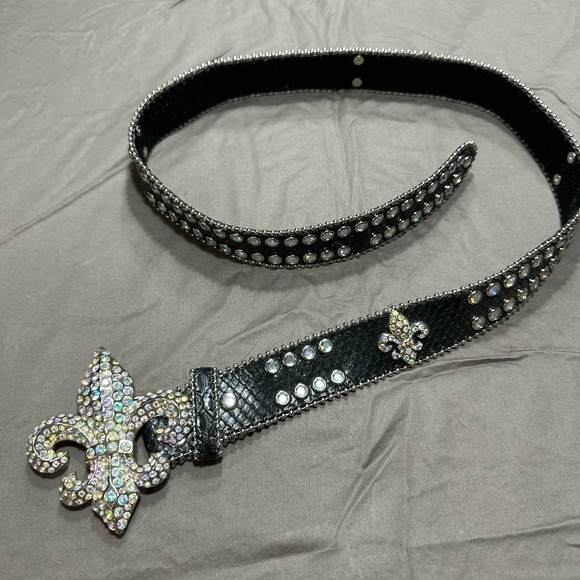 Fun Black Rhinestone Belt - Picture 3 of 6